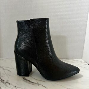 Black Sparkle Ankle Boots